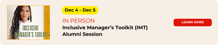 Inclusive Manager’s Toolkit (IMT) Alumni Session IP dec